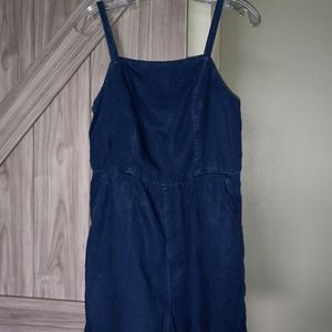 Denim mini blue romper
